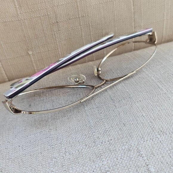 Vera Bradley Women Eyeglasses Sunglasses Frame Gold Tone VB ADRIAN Glasses - Picture 7 of 13